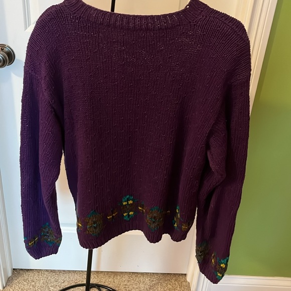 EUC hand knit sweater Studio by Michelle Stuart size S - Picture 3 of 4